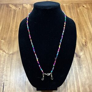 Multicolored Beaded Glasses Holder/Necklace